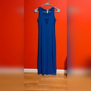 Blue Sleeveless Dress